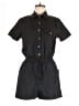 Shein 100% Polyester Solid Black Romper Size 6 - photo 1