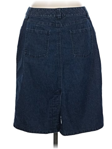 Larry Levine Denim Skirt (view 2)
