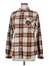Legendary Whitetails 100% Polyester Plaid Brown Long Sleeve Blouse Size M - photo 1