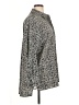 Nine West Houndstooth Silver Long Sleeve Button-Down Shirt Size XL - photo 4