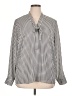 Acevog Houndstooth Gray 3/4 Sleeve Blouse Size XL - photo 1