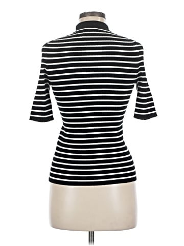 Madewell The Signature Knit Sweater Polo Tee in Stripe (view 2)