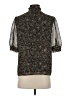 Calvin Klein 100% Polyester Animal Print Black Short Sleeve Blouse Size S - photo 2