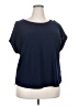 Vintage Rose Blue Short Sleeve Top Size 2X - photo 1
