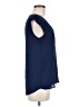 Stella Luce 100% Polyester Blue Sleeveless Blouse Size M - photo 4