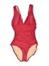 J.Crew Solid Red One Piece Swimsuit Size Fits all DD CUP - photo 1