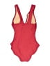 J.Crew Solid Red One Piece Swimsuit Size Fits all DD CUP - photo 2