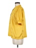 Ann Taylor 100% Polyester Yellow Short Sleeve Blouse Size M - photo 5