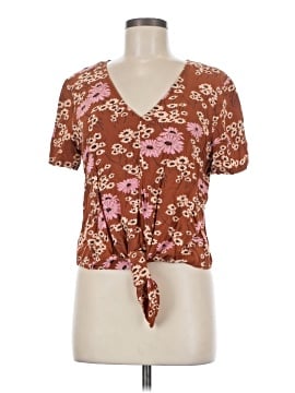 Madewell Novel Tie-Front Top in Hillside Daisies (view 1)