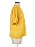Ann Taylor 100% Polyester Yellow Short Sleeve Blouse Size M - photo 4
