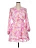 Japna 100% Polyester Tie-dye Pink Cocktail Dress Size L - photo 1