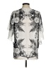Sami & JO 100% Polyester Silver Short Sleeve Blouse Size M - photo 2