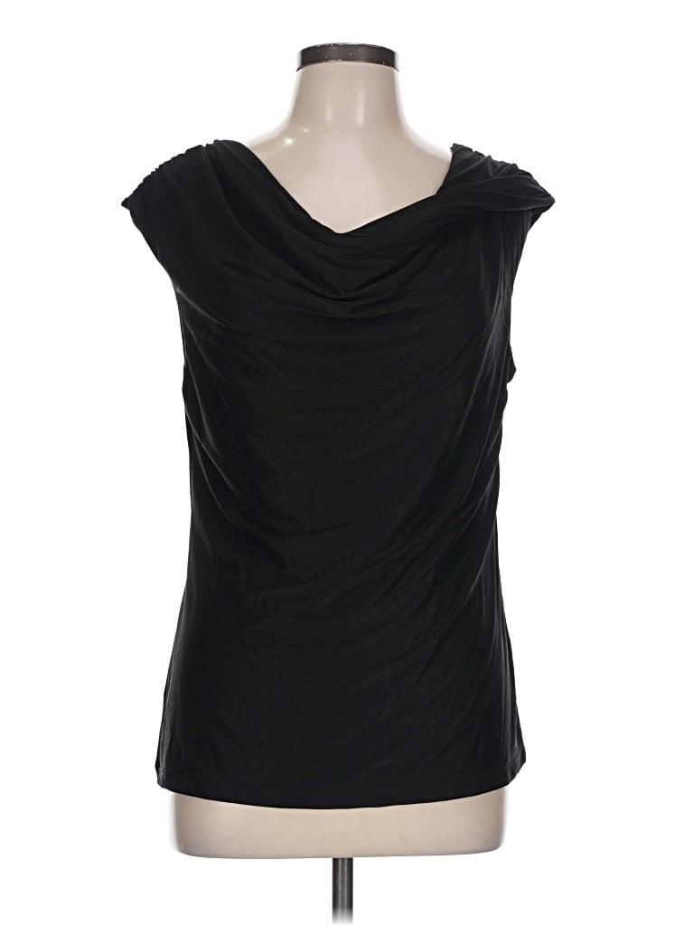 Pre-owned Coldwater Creek Sleeveless Blouse In Black