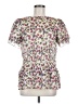 Ted Baker London 100% Polyester Ivory Short Sleeve Blouse Size 8 (3) - photo 1