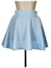 Made By Johnny Solid Blue Casual Skirt Size L - photo 1