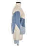 Crescent Color Block Blue Pullover Sweater Size M - photo 4