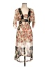 Jonathan Martin Print Tan Cocktail Dress Size 10 - photo 1
