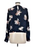 Socialite 100% Polyester Blue Long Sleeve Blouse Size M - photo 2