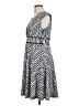 ILE New York Houndstooth Silver Cocktail Dress Size 10 - photo 5