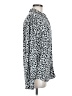 Ann Taylor LOFT Silver Long Sleeve Polo Size M - photo 4