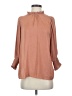 Naked Zebra 100% Polyester Brown Long Sleeve Blouse Size S - photo 1