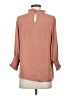 Naked Zebra 100% Polyester Brown Long Sleeve Blouse Size S - photo 2