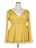 Torrid Yellow Long Sleeve Blouse Size 2X Plus (2) - photo 1