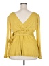 Torrid Yellow Long Sleeve Blouse Size 2X Plus (2) - photo 2
