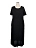 Gilli Solid Black Casual Dress Size 2X (petite) - photo 1