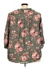 One World 100% Rayon Green 3/4 Sleeve Blouse Size 3X - photo 2