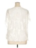 Cha Cha Vente Ivory Short Sleeve Blouse Size XL - photo 2