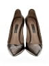 Prada Gold Gray Patent Leather Pumps Size EU 39 - photo 2