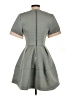 ASOS 100% Polyester Argyle Gray Cocktail Dress Size 4 - photo 2