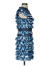 L.K. Collection Blue Cocktail Dress Size S - photo 4