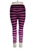 K-DEER Stripes Purple Leggings Size 3X - photo 2