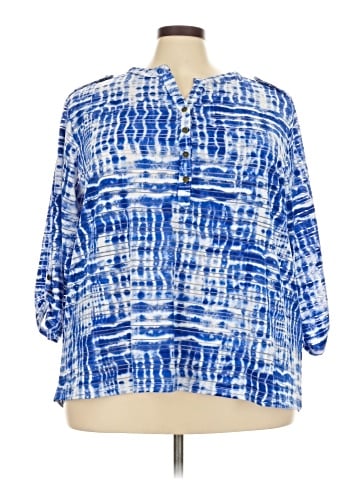 By Design 3/4 Sleeve Blouse (view 1)