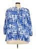 By Design Blue 3/4 Sleeve Blouse Size 3X - photo 1