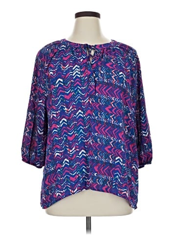 Signature Studio 3/4 Sleeve Blouse (view 1)