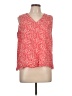Assorted Brands 100% Cotton Red Sleeveless Blouse Size L - photo 1