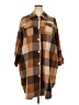 Unbranded 100% Polyester Plaid Brown Coat Size XXXL - photo 1