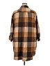 Unbranded 100% Polyester Plaid Brown Coat Size XXXL - photo 2