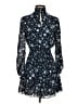 Intermix Paisley Blue Casual Dress Size 4 - photo 1
