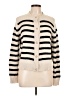 Mint Velvet Stripes Ivory Cardigan Size L - photo 1