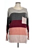 E2 Clothing Color Block Gray Pullover Sweater Size L - photo 1