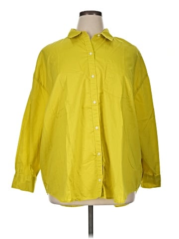 Old Navy 3/4 Sleeve Button-Down Shirt (view 1)