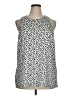 Banana Republic 100% Polyester Silver Sleeveless Blouse Size XL - photo 1