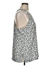 Banana Republic 100% Polyester Silver Sleeveless Blouse Size XL - photo 4