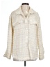 Lulus 100% Polyester Tweed Ivory Coat Size L - photo 1