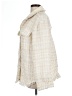 Lulus 100% Polyester Tweed Ivory Coat Size L - photo 5