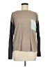Dolan Color Block Gray Long Sleeve Top Size M - photo 1